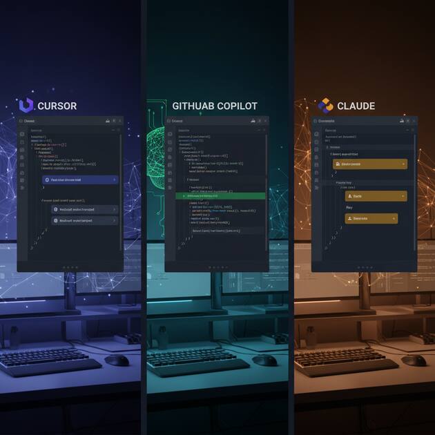 Best AI coding assistants 2026 - Cursor vs Copilot vs Claude comparison