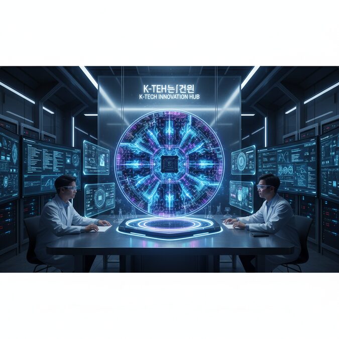 Futuristic AI inference chip semiconductor wafer glowing circuitry technology innovation lab