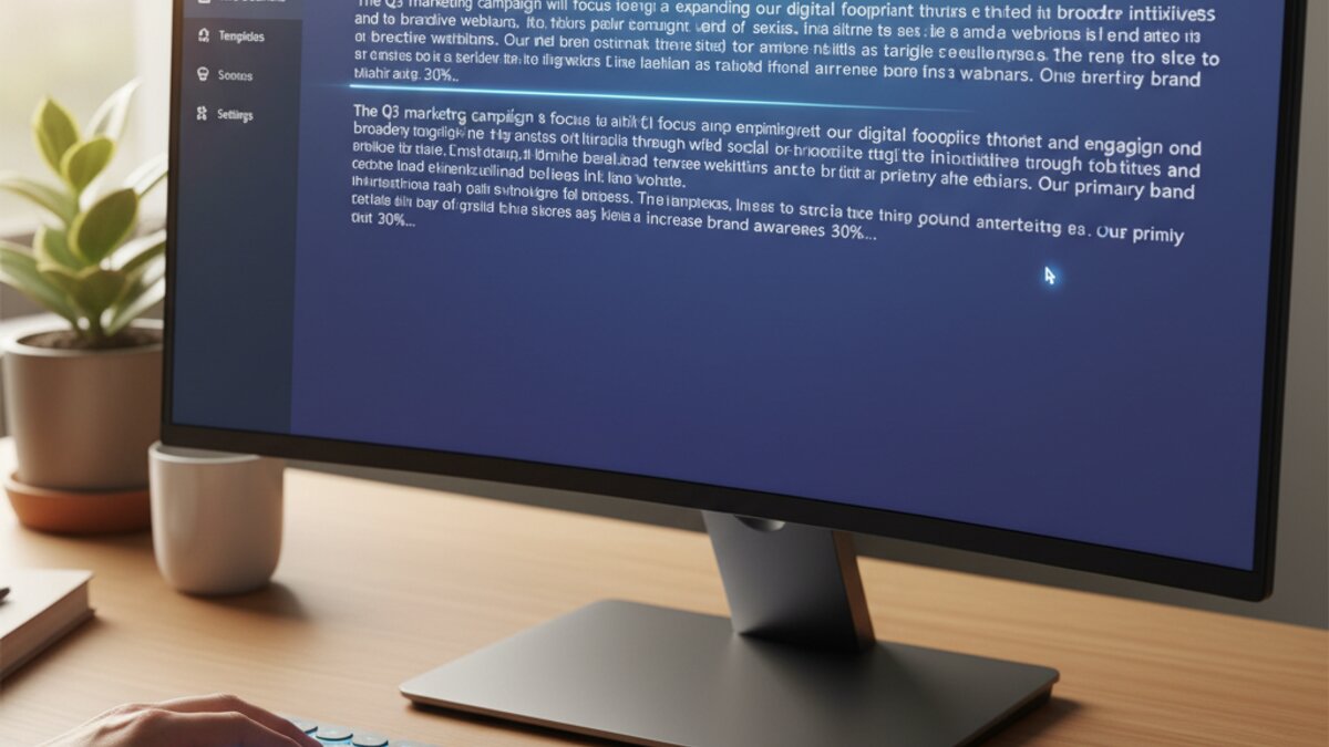 AI Writing Assistant Interface