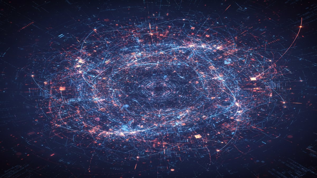 Abstract depiction of complex AI system under stress