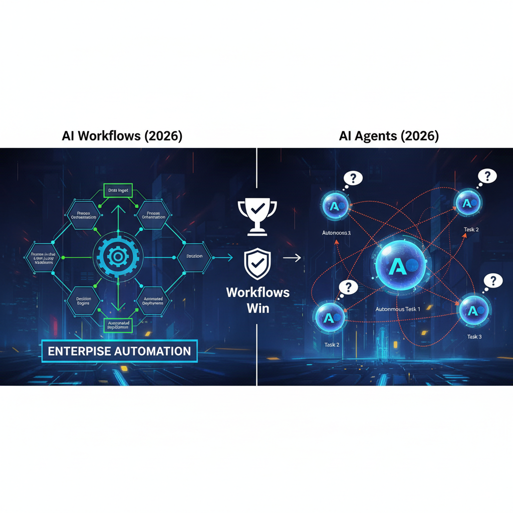 AI Workflows vs AI Agents in 2026 Why Workflows Win for Enterprise Automation an