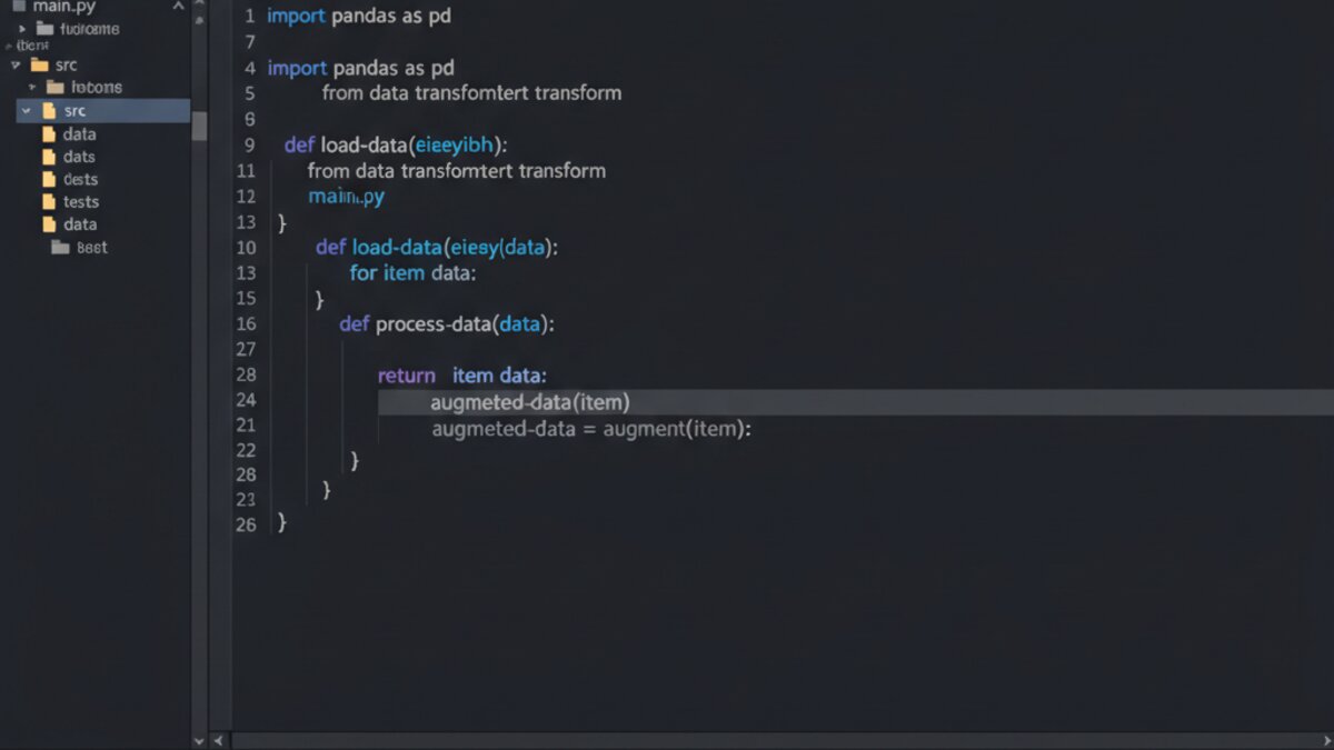 Cursor AI editor showing AI autocomplete in a Python file with dark theme