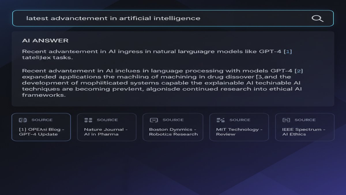 Perplexity AI features and citations interface