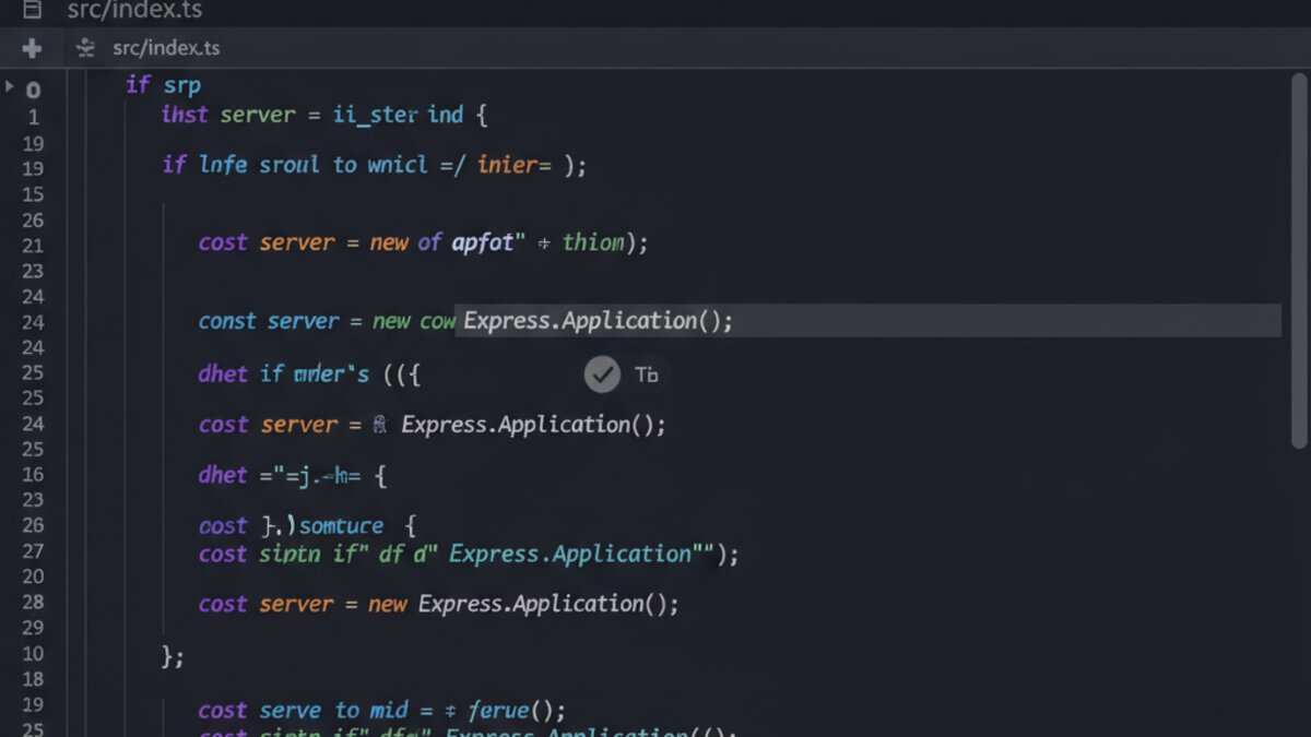 Cursor AI tab completion in a TypeScript editor