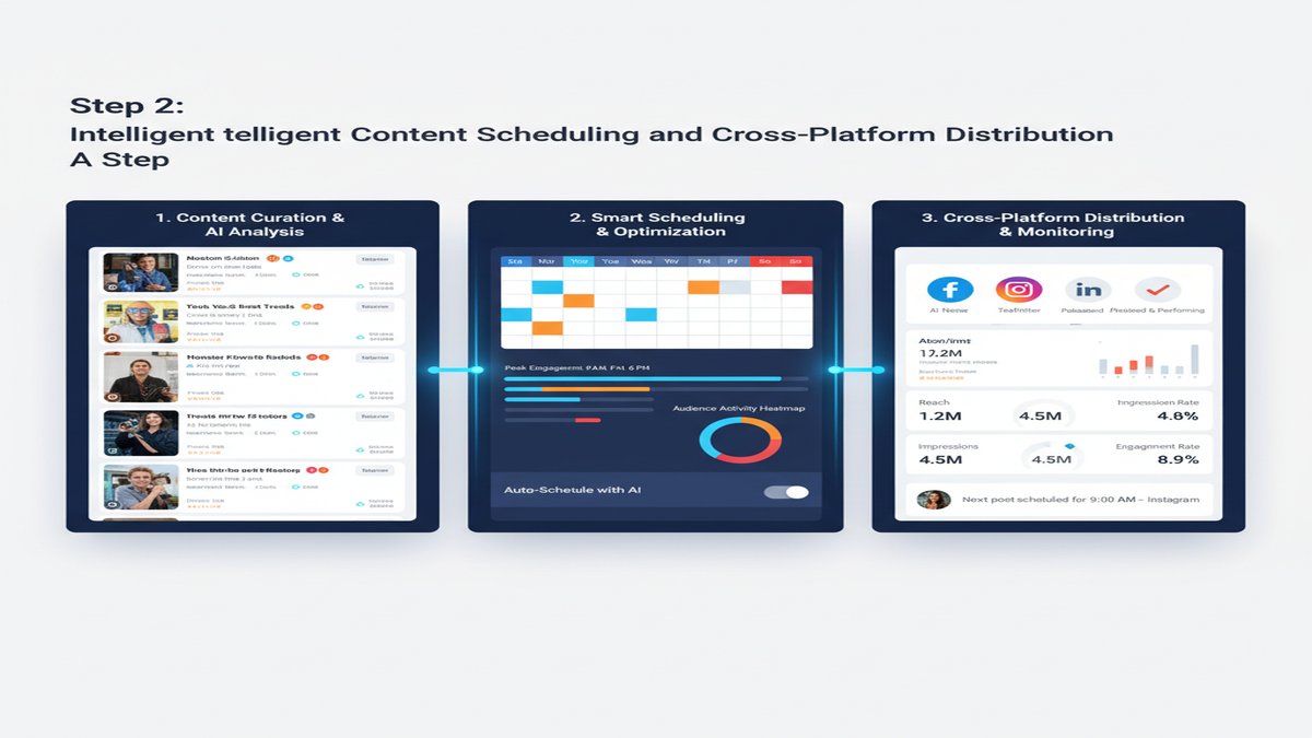 Step 2: Intelligent Content Scheduling and Cross-Platform Di — Automating Your Social Media with A
